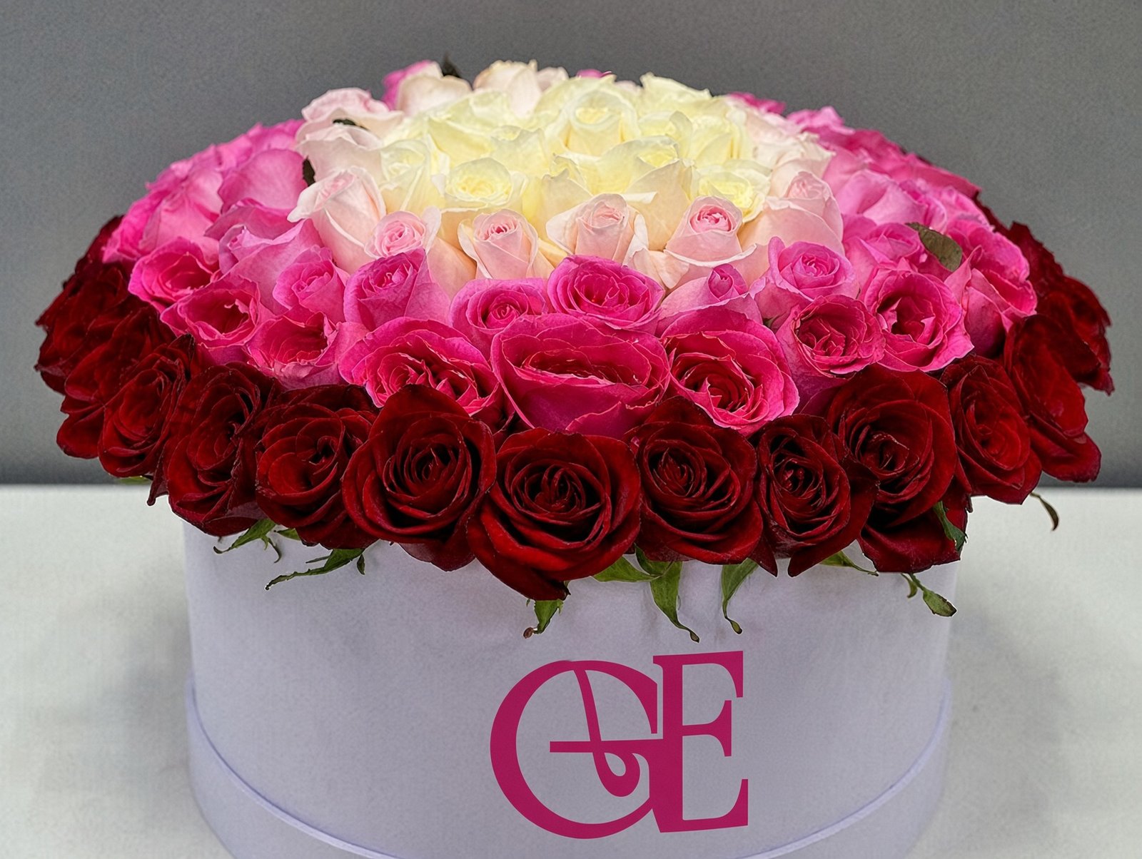 Ombré Heart of Roses